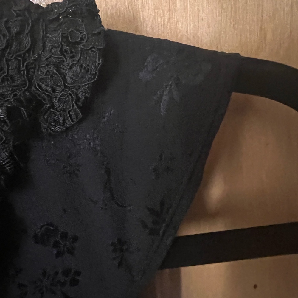 Rare Mayle Black Lace High-Neck Maxi Dress Sz 4 Pristine early 2001 - Picture 10 of 14